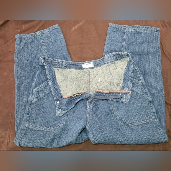 We The Free Quilted Loose Jeans Midnight Voyage - Picture 6 of 8